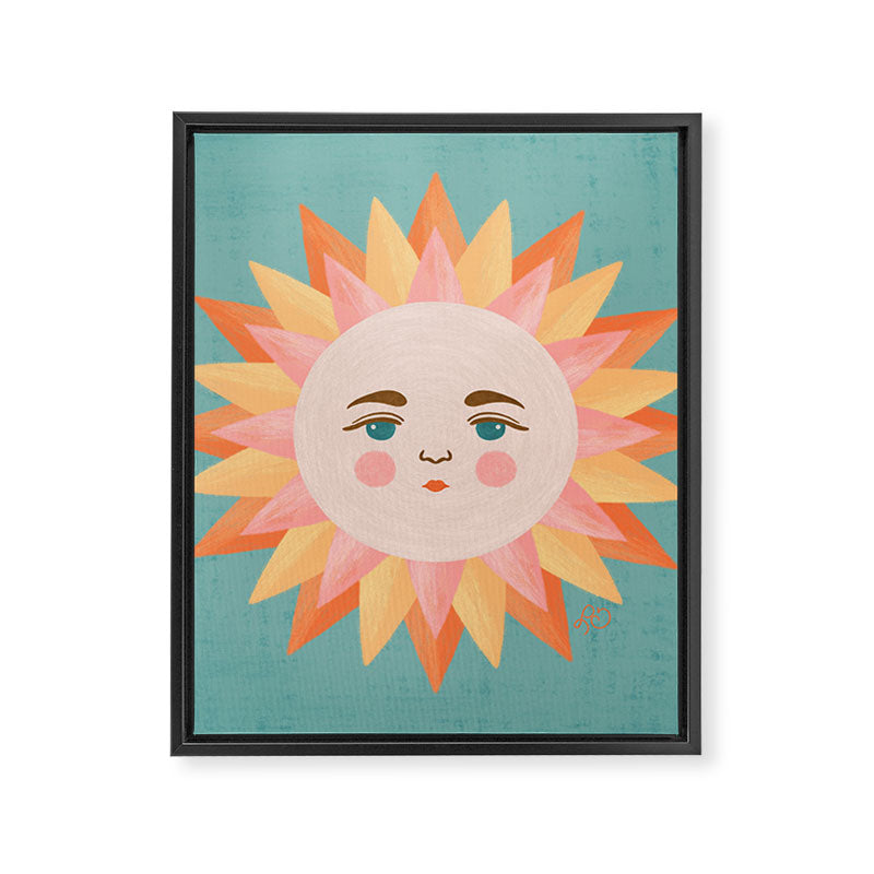 Smiling Sunny Day at the Beach Framed Canvas Print Gallery Image 8