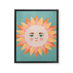 Smiling Sunny Day at the Beach Framed Canvas Print Gallery Image 8
