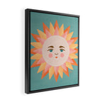Smiling Sunny Day at the Beach Framed Canvas Print Gallery Image 2