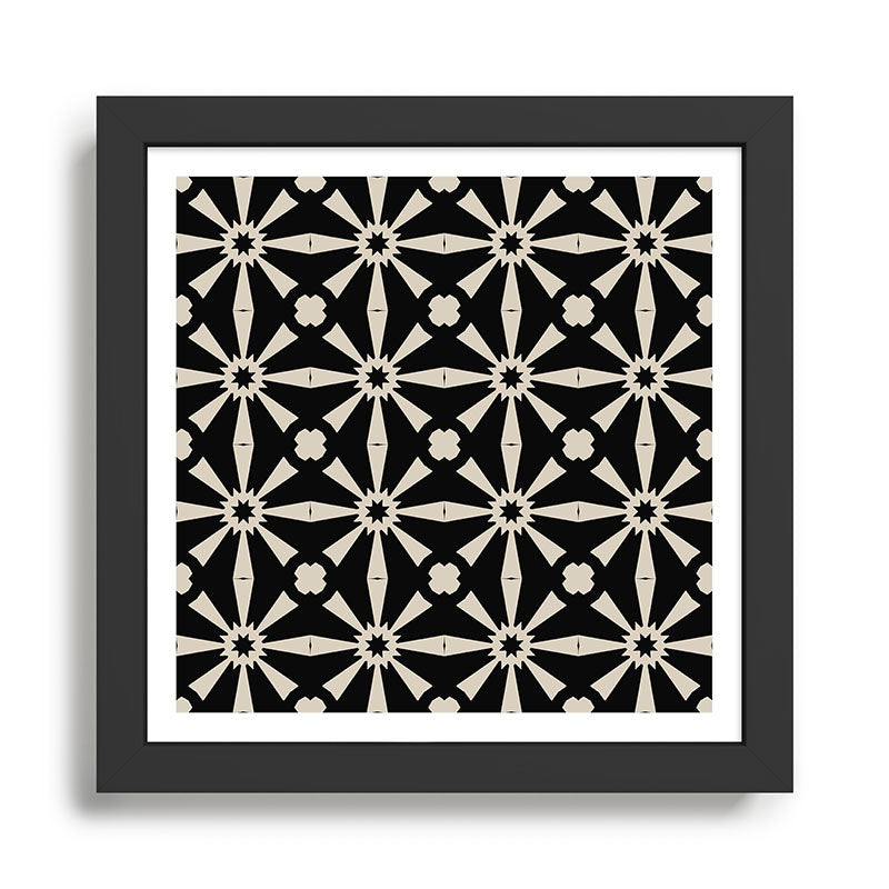 Starburst Geometric Pattern Framed Art Print Gallery Image 1