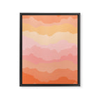 Summer Beach Sunset Sunrise Framed Canvas Print Gallery Image 8