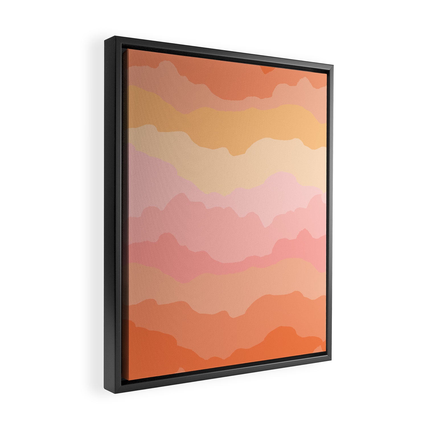 Summer Beach Sunset Sunrise Framed Canvas Print Gallery Image 2