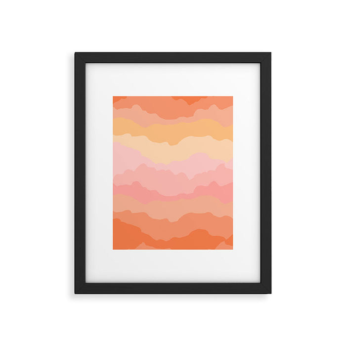 Summer Beach Sunset Sunrise Framed Art Print Gallery Image 1