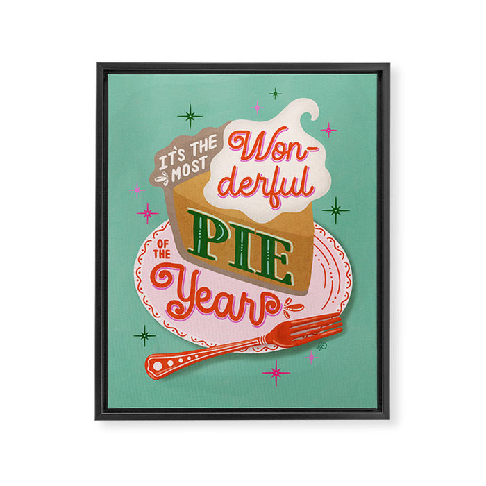 The Most Wonderful Pie of the Year Framed Canvas Print Gallery Image 1