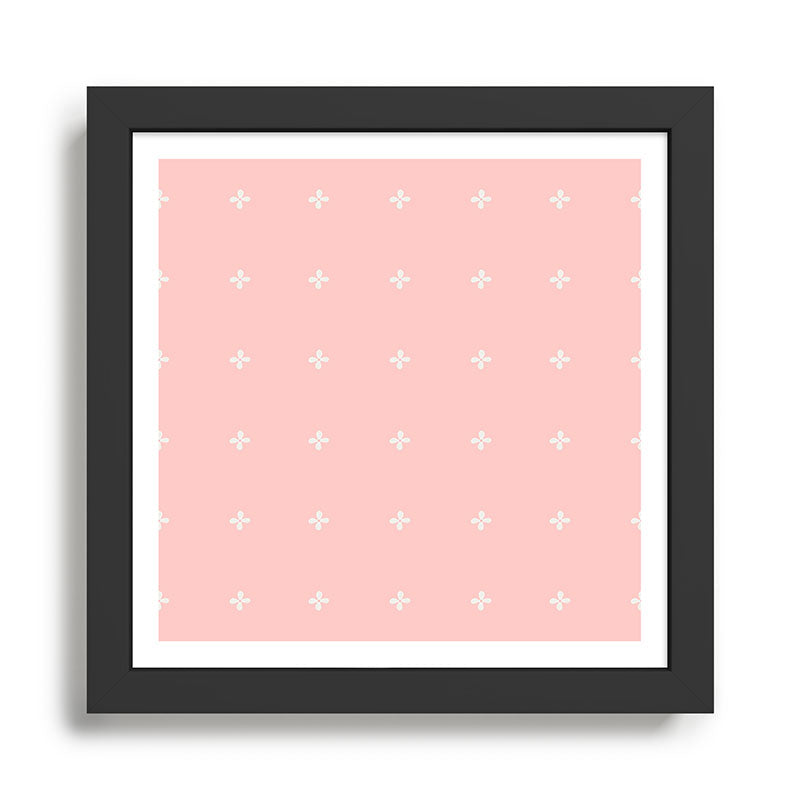 Tiny Petal Polka Dots Pattern Framed Art Print Gallery Image 1