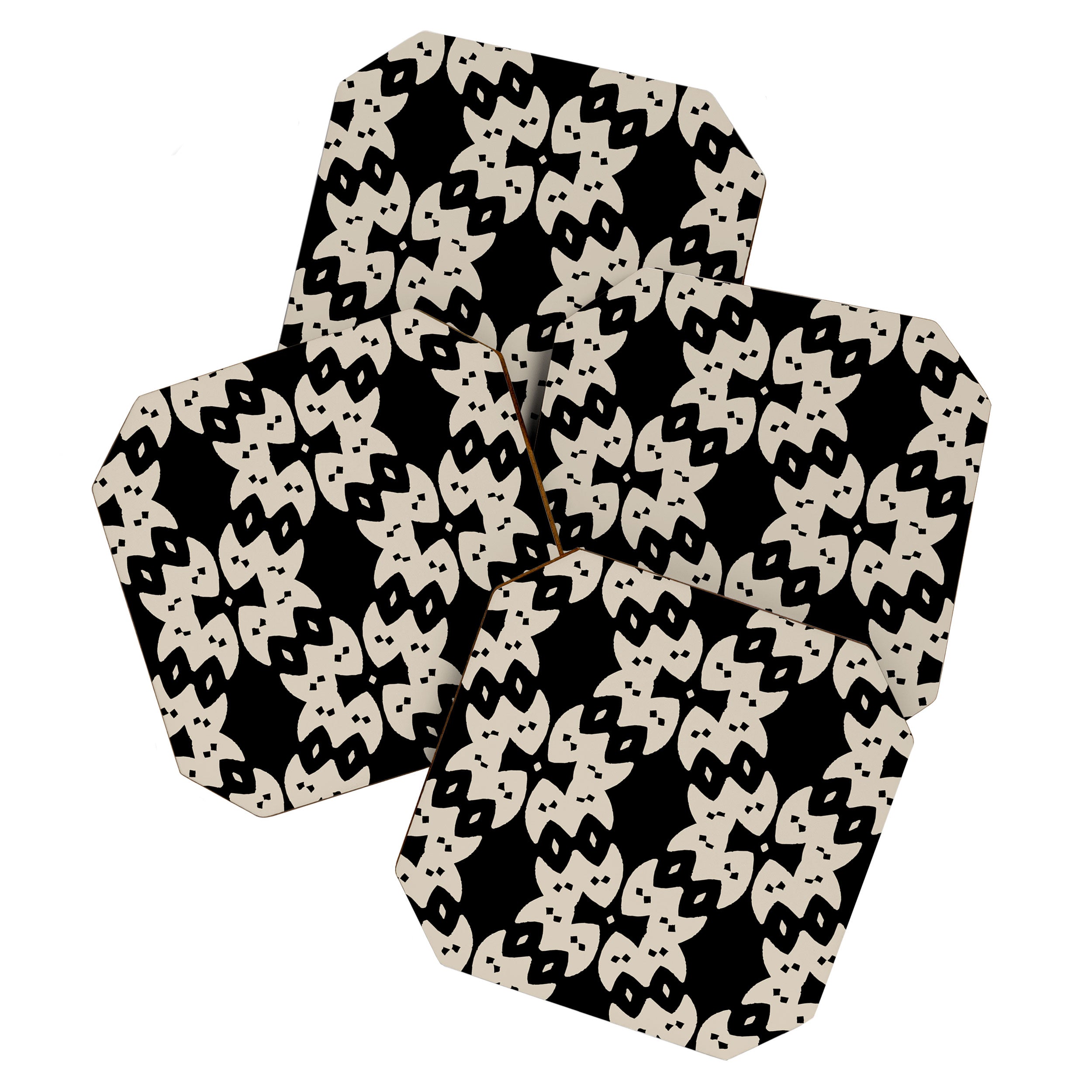 Tribal Geometric Pattern Coaster Gallery Image 1