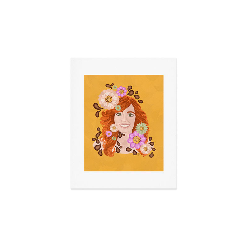 Vintage Beauty Retro Portrait Art Print Gallery Image 1