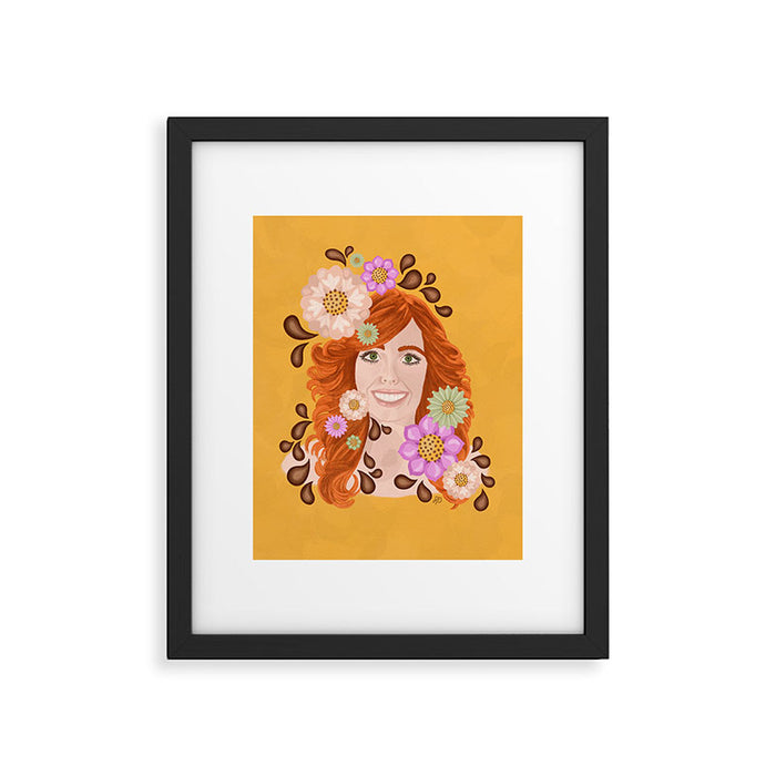 Vintage Beauty Retro Portrait Framed Art Print Gallery Image 1
