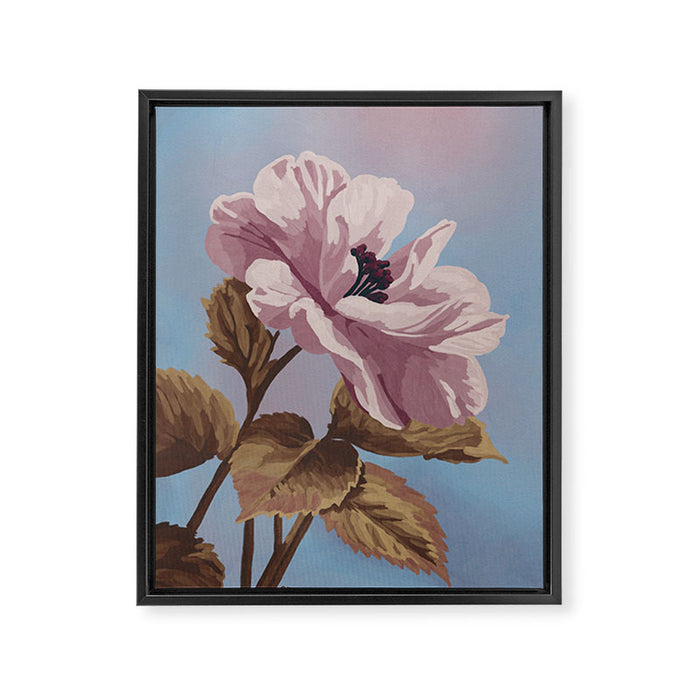 Vintage Begonia Botanical Framed Canvas Print Gallery Image 1