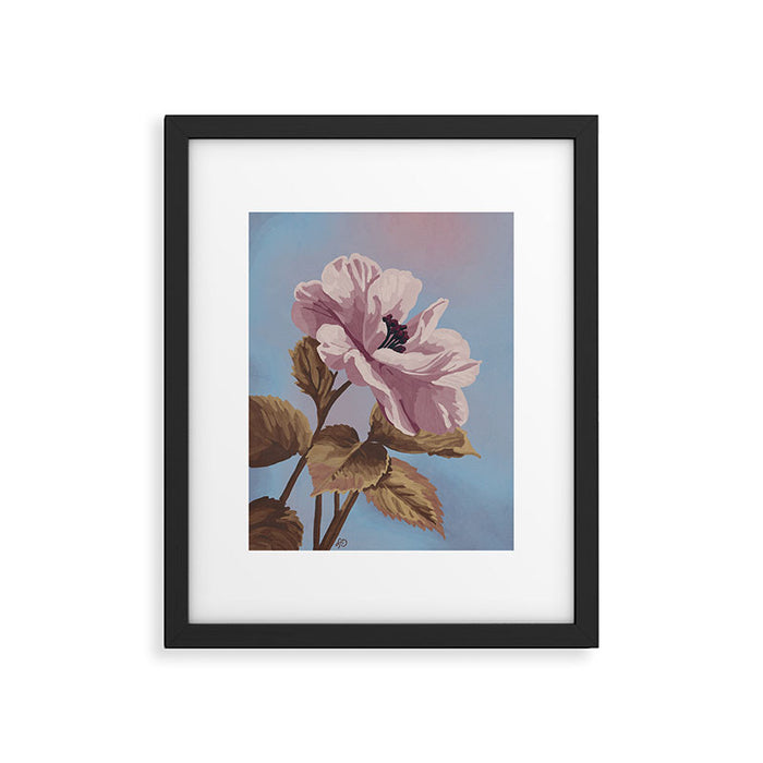 Vintage Begonia Botanical Framed Art Print Gallery Image 1