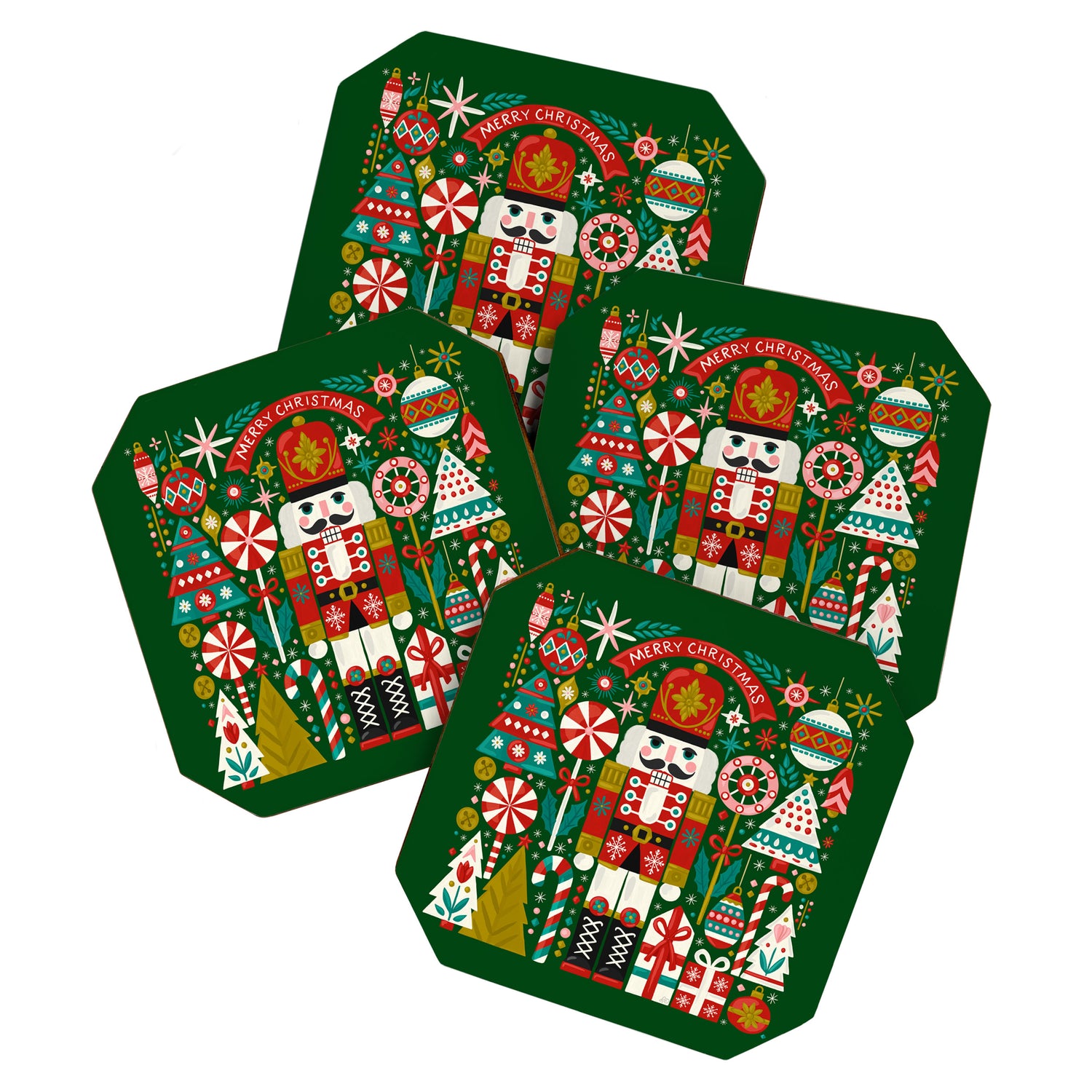Vintage Nutcracker Celebration Coaster Gallery Image 1