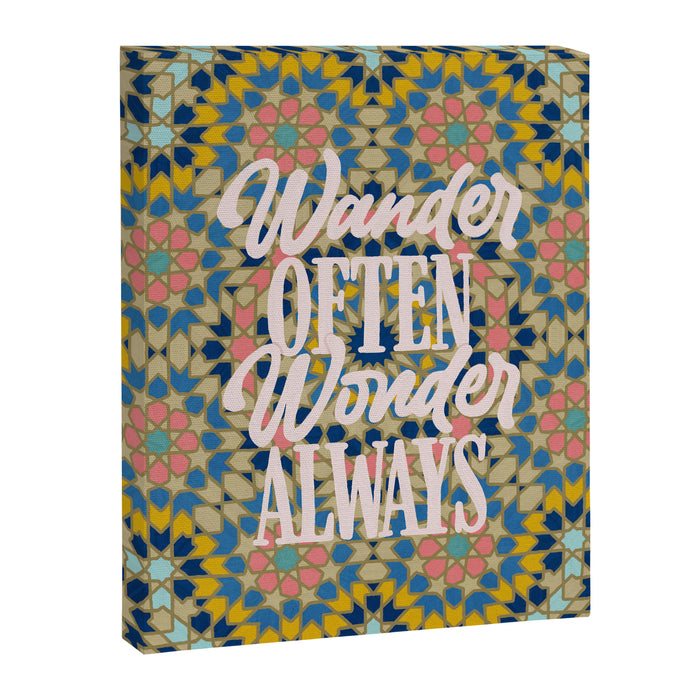 Wander Often Wonder Always Canvas Print Gallery Image 1