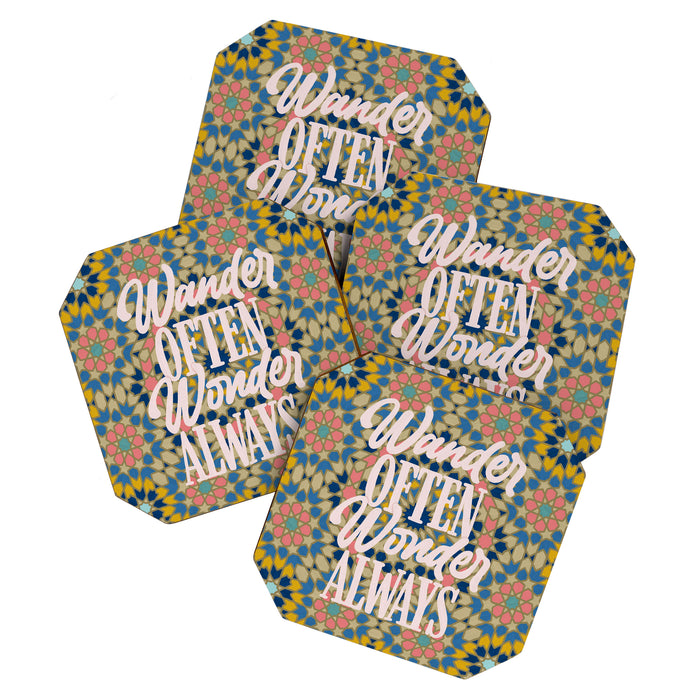 Wander Often Wonder Always Coaster Gallery Image 1