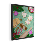 Whimsical Festive Holiday Baking Framed Canvas Print Gallery Image 2