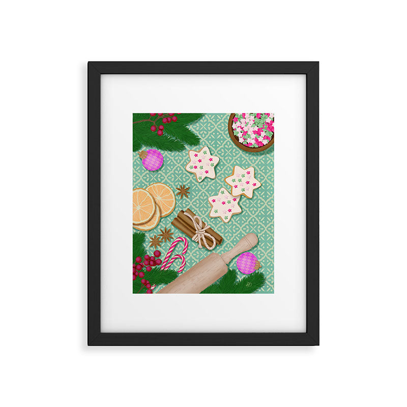 Whimsical Festive Holiday Baking Framed Art Print Gallery Image 5