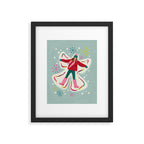 Winter Snow Angel Fun Framed Art Print Gallery Image 5