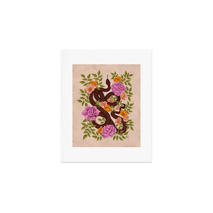 Year of the Snake-Garden Serpent in Bloom Art Print Gallery Image 1
