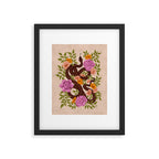 Year of the Snake-Garden Serpent in Bloom Framed Art Print Gallery Image 5