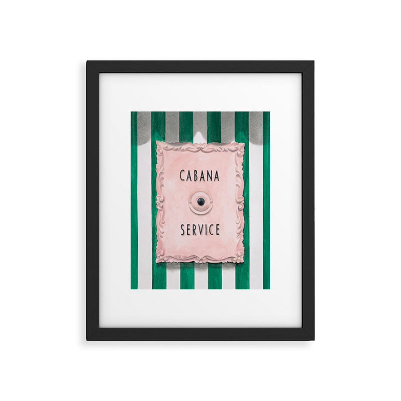 Press For Cabana Service Framed Art Print Gallery Image 5