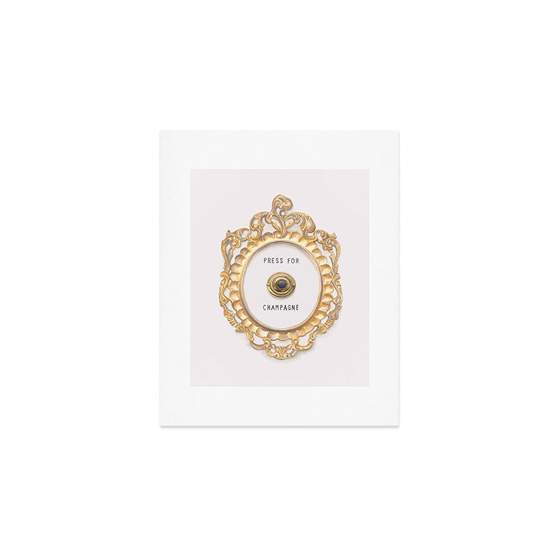 Press For Champagne Art Print Gallery Image 1