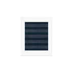 angrand stipple stripes - navy blue Art Print Gallery Image 1