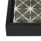 arlo star tile - olive Framed Canvas Print Gallery Image 3