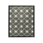 arlo star tile - olive Framed Canvas Print Gallery Image 8