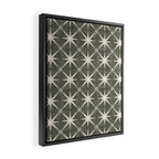 arlo star tile - olive Framed Canvas Print Gallery Image 2
