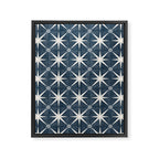 arlo star tile - stone blue Framed Canvas Print Gallery Image 8