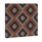 aztec neutrals - inkwell & taupe Canvas Print Gallery Image 3