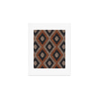 aztec neutrals - inkwell & taupe Art Print Gallery Image 1
