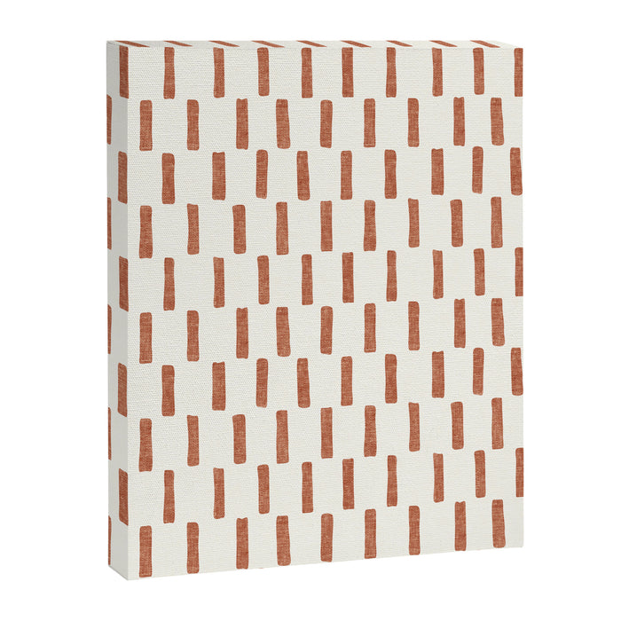 block print dash - terra cotta Canvas Print Gallery Image 1