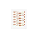 block print dash - terra cotta Art Print Gallery Image 1