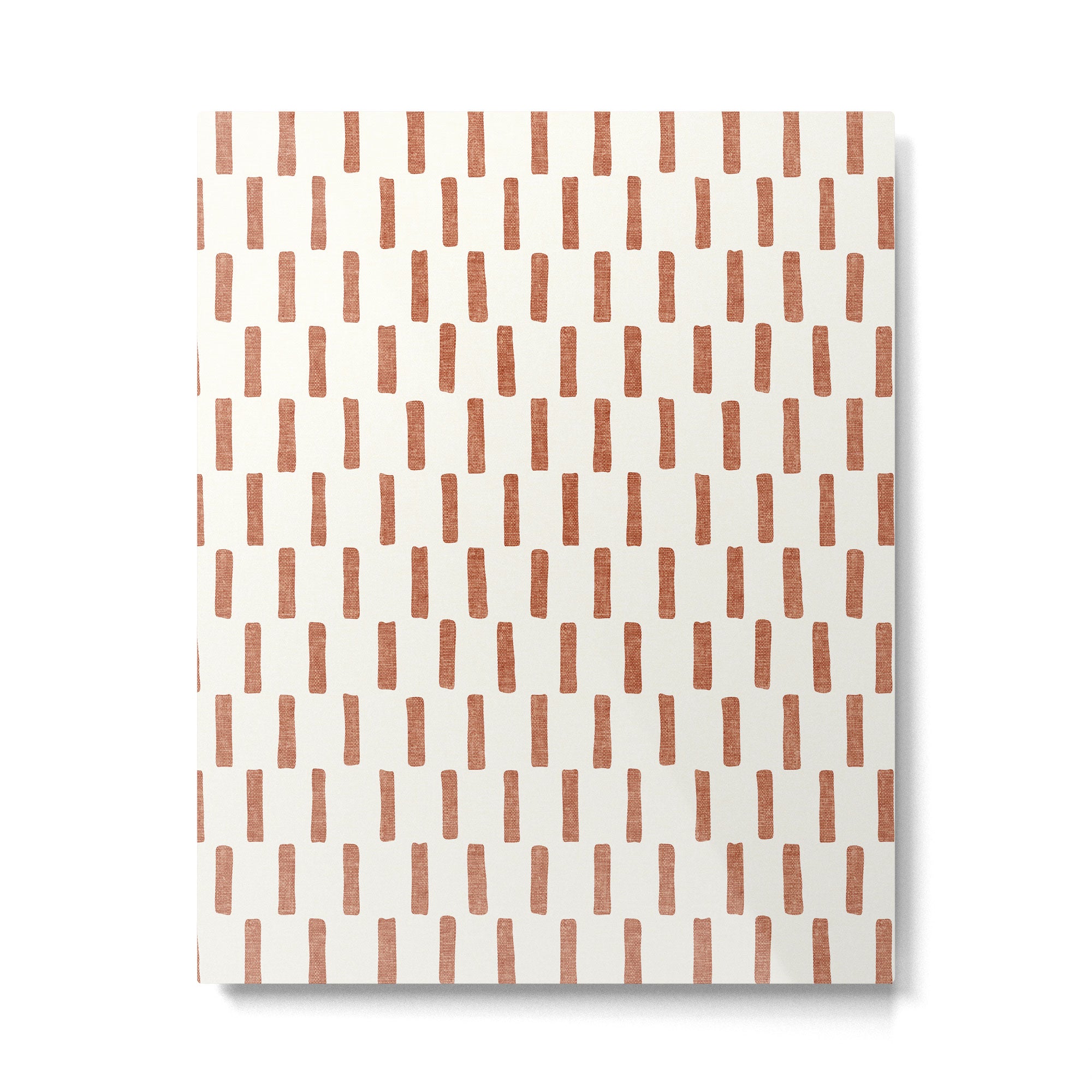 block print dash - terra cotta Metal Print Gallery Image 6