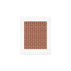 block print floral - clay Art Print Gallery Image 1