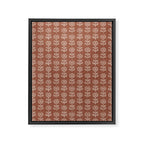 block print floral - clay Framed Canvas Print Gallery Image 8