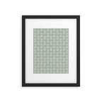 block print floral - sage Framed Art Print Gallery Image 6