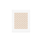 block print floral - terracotta cream Art Print Gallery Image 1