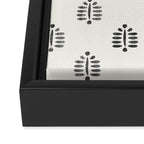block print palm  Framed Canvas Print Gallery Image 3