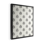 block print palm  Framed Canvas Print Gallery Image 2