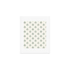 block print palm in sage on cream Art Print Gallery Image 1
