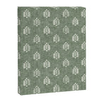 block print palm on sage Canvas Print Gallery Image 8