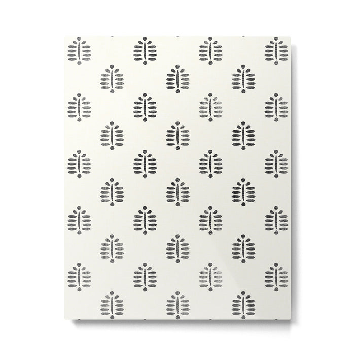 block print palm  Metal Print Gallery Image 1