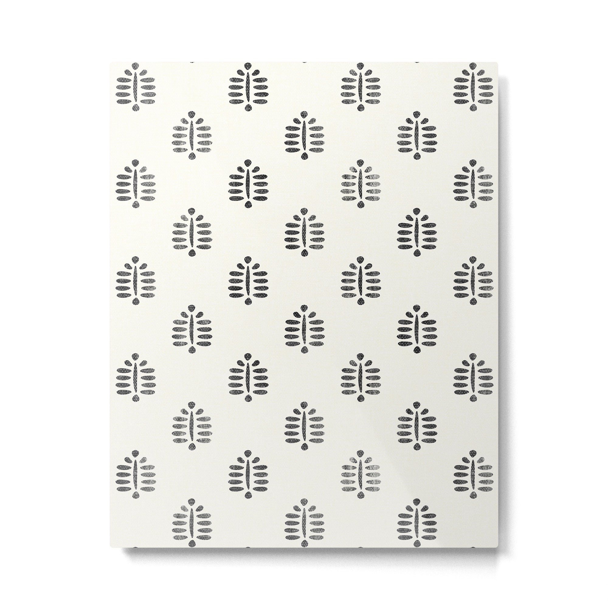 block print palm  Metal Print Gallery Image 6