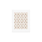 block print suns - jade and dusty rose Art Print Gallery Image 1