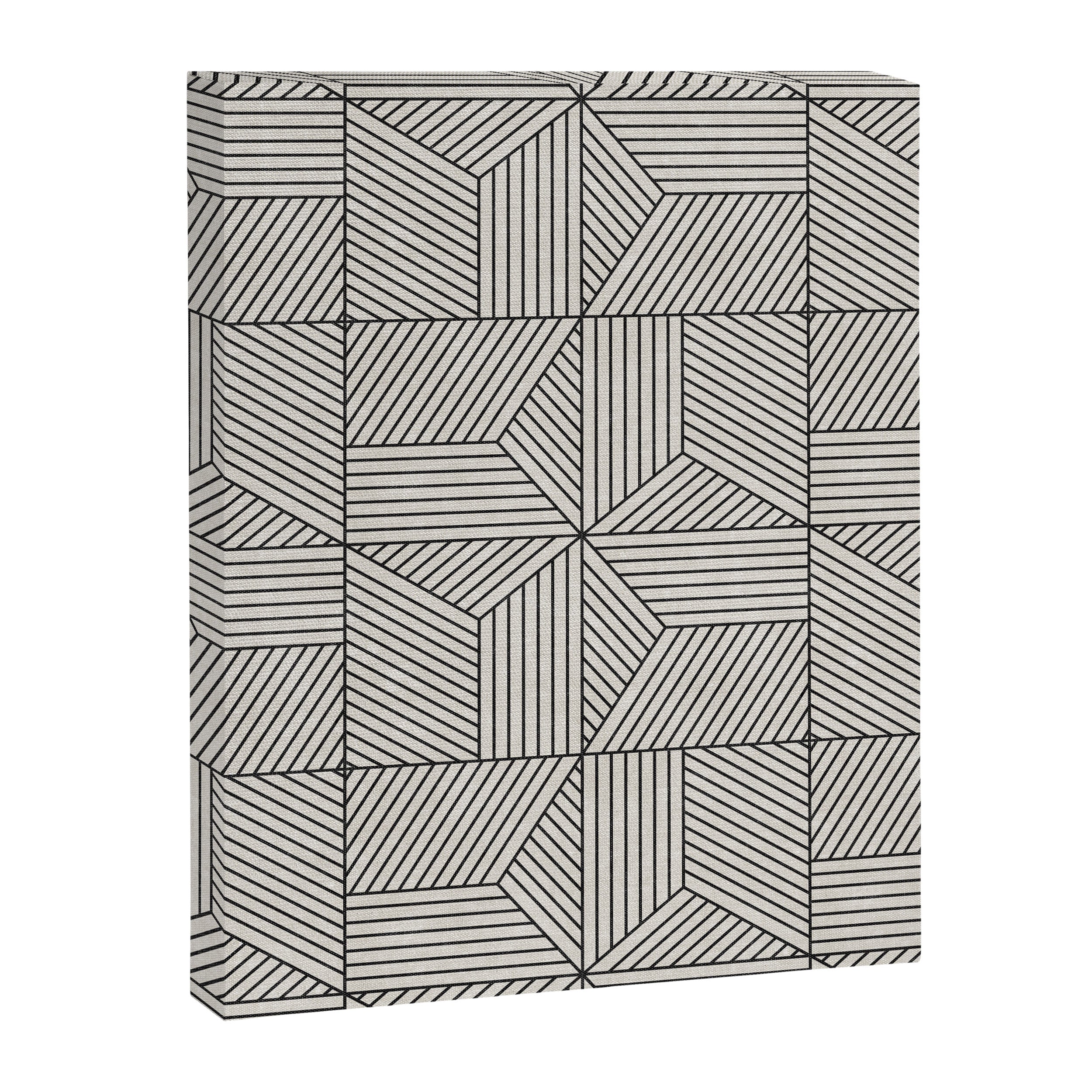 bohemian geometric tiles - bone Canvas Print Gallery Image 8