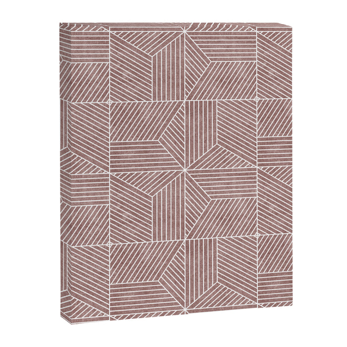 bohemian geometric tiles - mauve Canvas Print Gallery Image 1