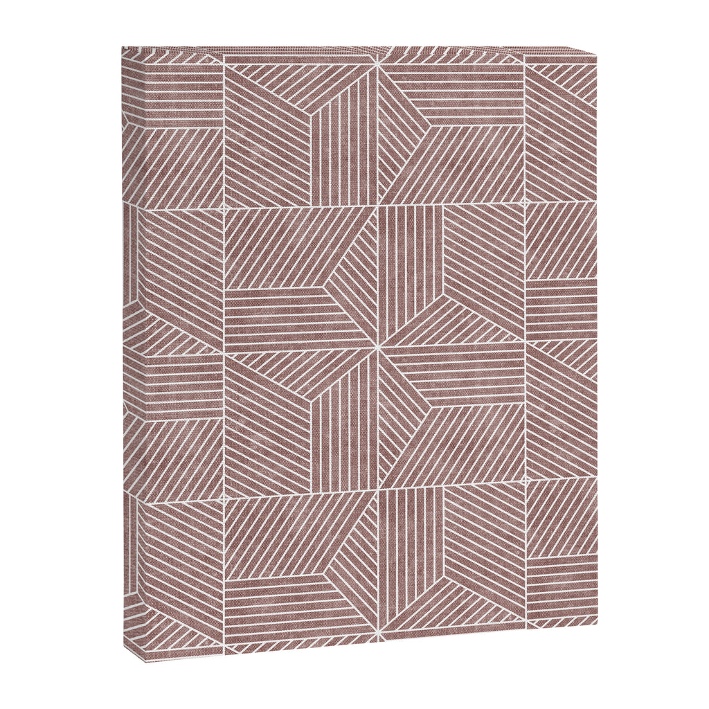 bohemian geometric tiles - mauve Canvas Print Gallery Image 8