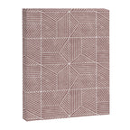bohemian geometric tiles - mauve Canvas Print Gallery Image 8