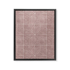 bohemian geometric tiles - mauve Framed Canvas Print Gallery Image 8